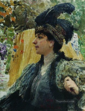  1916 Lienzo - retrato de vv verevkina 1916 Ilya Repin